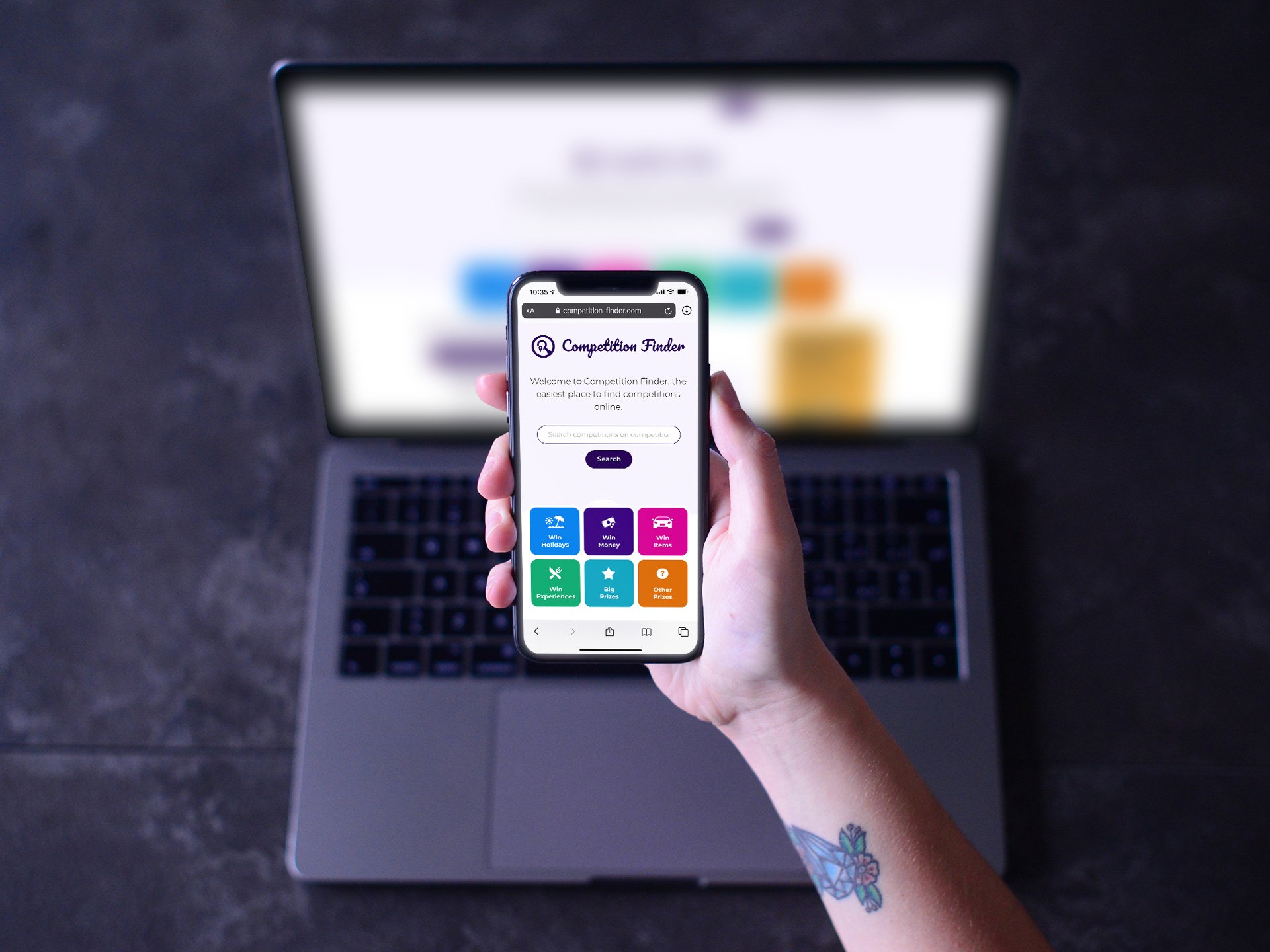 Competition Finder Website